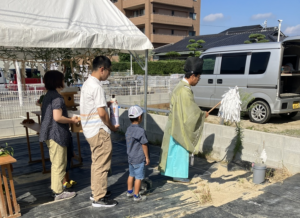 【福岡市西区】U様邸　地鎮祭を執り行いました。