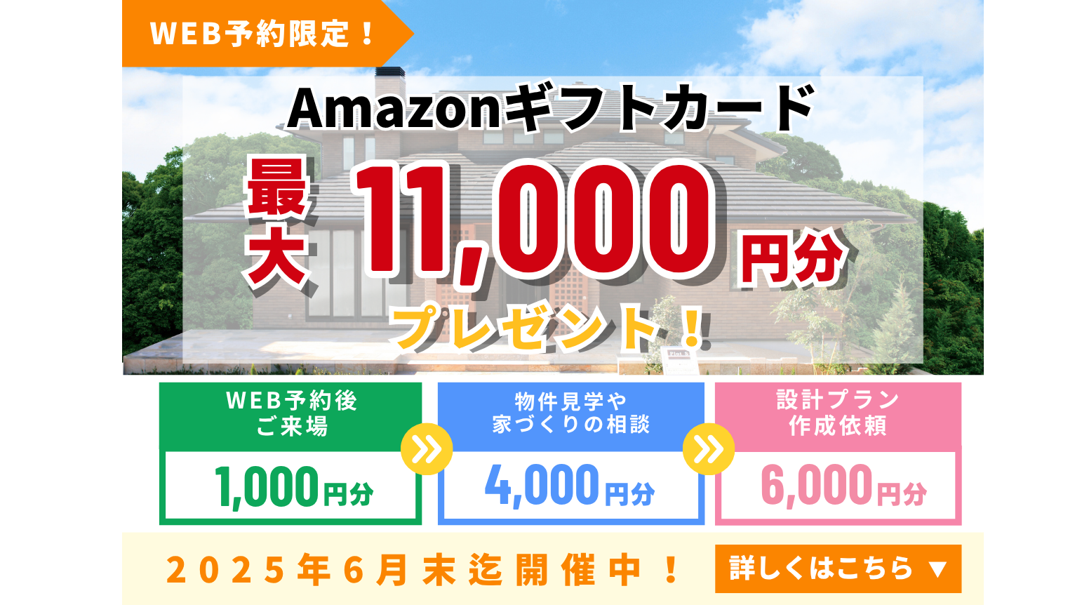 【最大11,000円分】Amazonギフトカードプレゼント！ステップアップキャンペーン！ 6月末迄